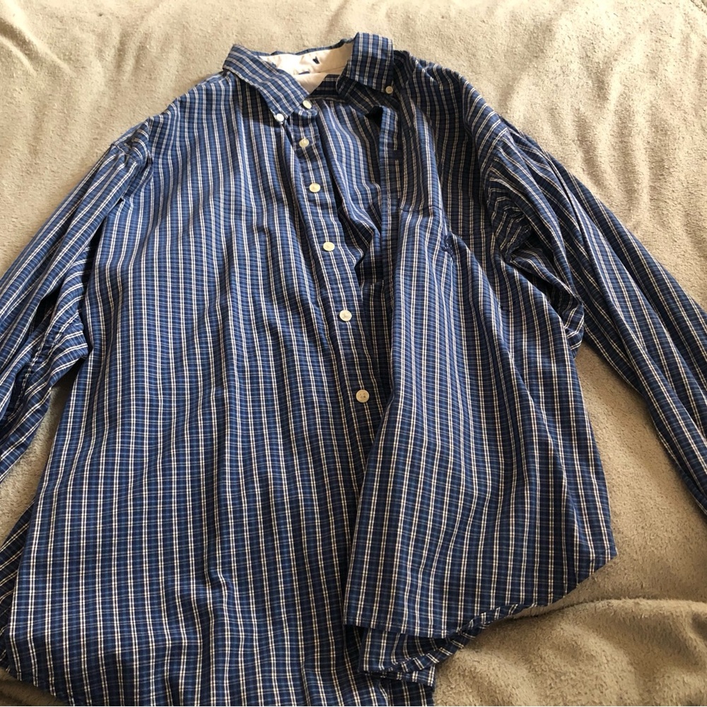 Tommy Hilfiger Blue Casual Button Down Shirt